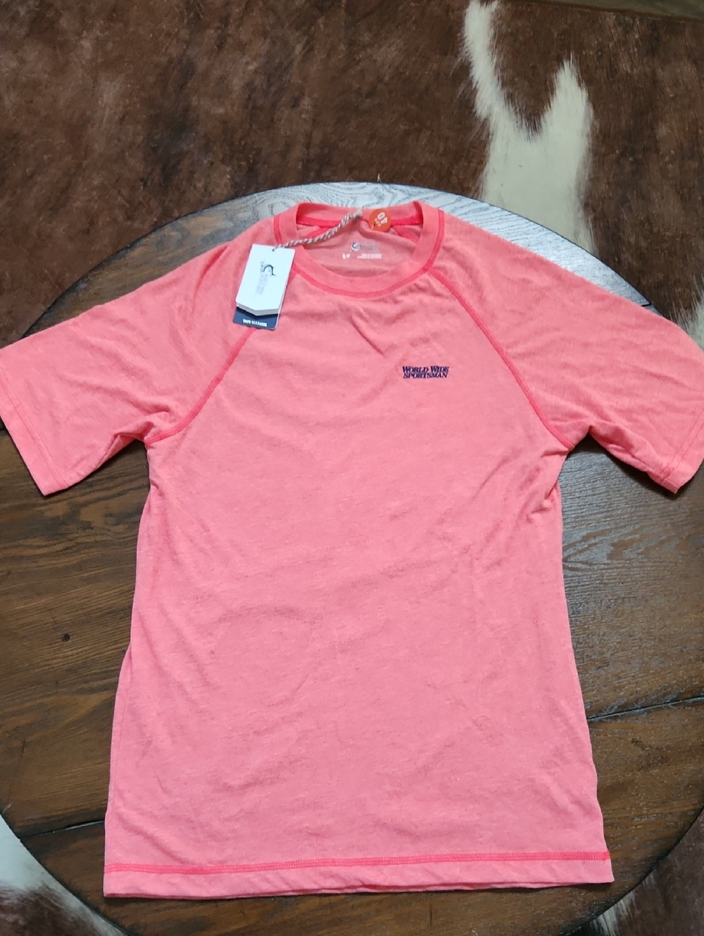 Worldwide Sportsman Coral Heather Short Sleeve Fishing Tee